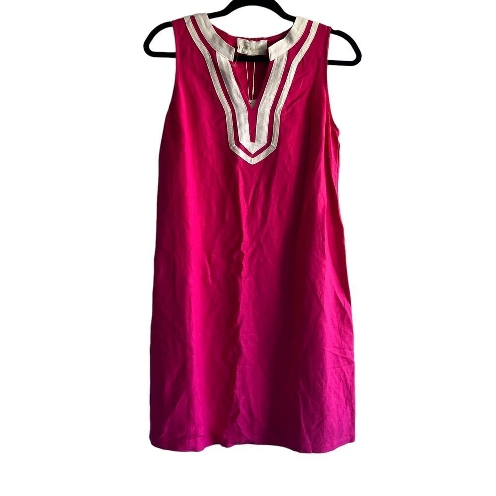 Pappagallo NWT Hot Pink & White Shift Dress